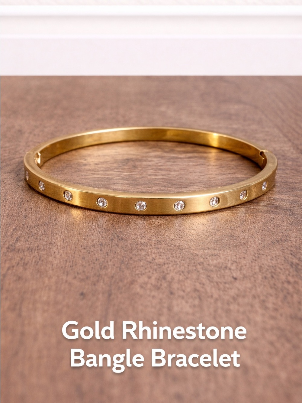 kate spade Gold Rhinestone Bangle Bracelet